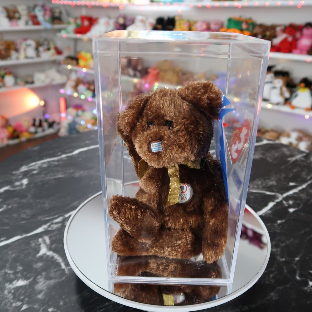 TY Beanie Baby - Champion the Bear (Uruguay) | MWMT New Mint Tags | Retired